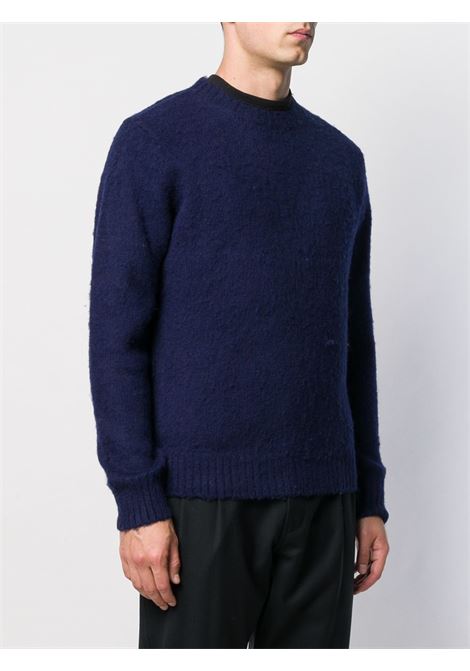 maglione girocollo uomo verde navy ASPESI | M183 516501098